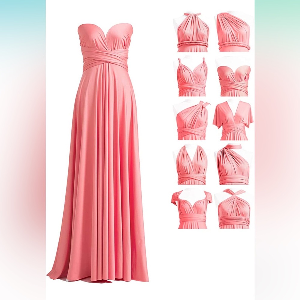 Coral Pink Infinity Dress